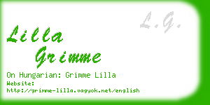 lilla grimme business card